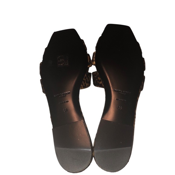 SAINT LAURENT Tribute Leopard Pony Hair Slide - Picture 9 of 16